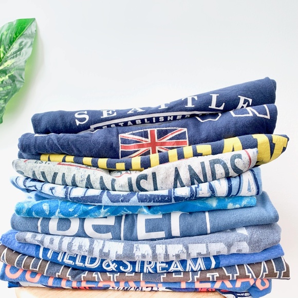 3 Vintage Tee Bundle graphic band college - Picture 4 of 7